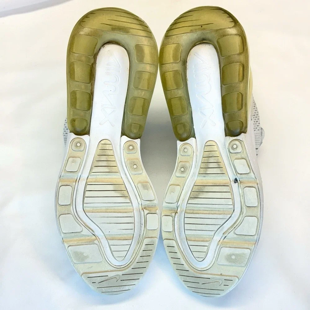 Nike Air Max‎ 270 Triple White Kids 5.5Y Womens 7 Sneakers 943345-103